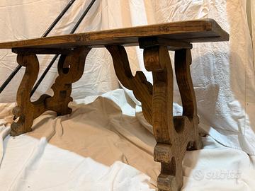 panchina antica in legno massello