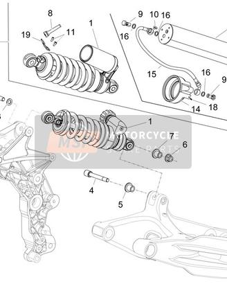 Aprilia Caponord 1200 2014 Ammortizzatore 2R000027