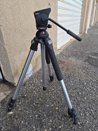 treppiede cavalletto manfrotto videocamera 