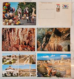 6 Cartoline anni '60/'70-Latina, Messina, Toirano