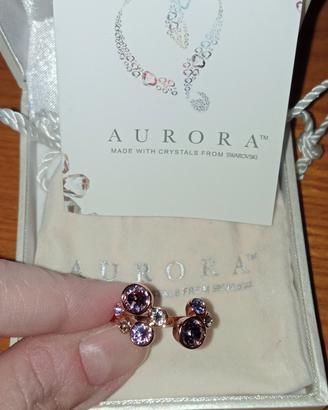 Anello in ottone linea Aurora cristalli Swarovski 