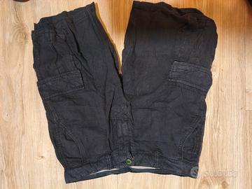 Bermuda Cargo Neri - Pantaloncini Corti
