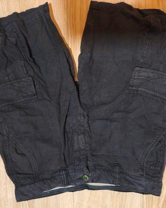 Bermuda Cargo Neri - Pantaloncini Corti