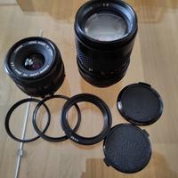 Obiettivo Canon 28 mm + Tokina 135 mm