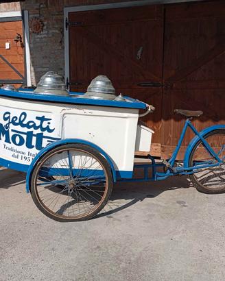 Bici Furgoncino tre ruote Gelati anni '50 / '60
