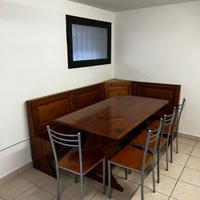 tavolo e giropanca in legno