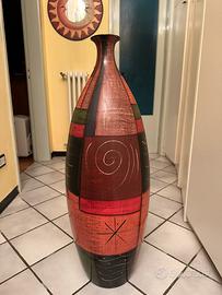 Vaso decorativo in ceramica stile etnico