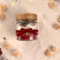 Candela natalizia artigianale in cera di soia