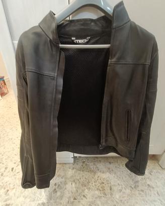 Giacca Moto Vera Pelle MTECH - Taglia 50 - nuova