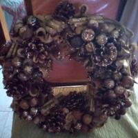 Ghirlanda di legno di natale