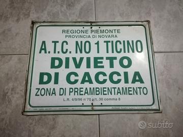 Cartello insegna targa tabelle vintage