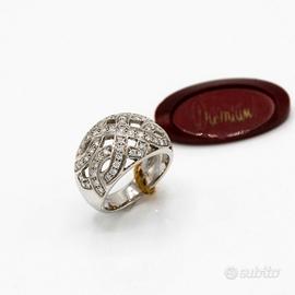 ANELLO DAMIANI IN ORO 18 KT CON DIAMANTI DA.1