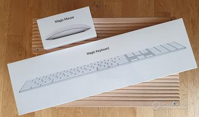 Apple Magic Keyboard e Magic Mouse (mai aperti)