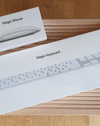Apple Magic Keyboard e Magic Mouse (mai aperti)