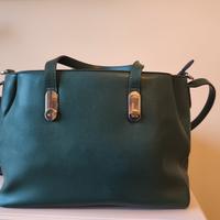 Borsa Carpisa in poliestere, verde scuro.