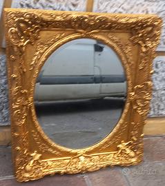 specchiera  in legno e stucco dorato  fino 800