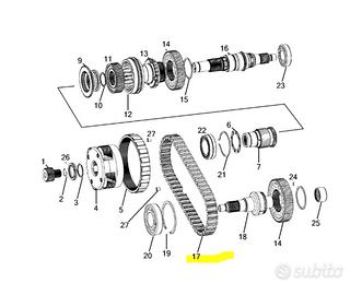 Catena riduttore jeep jk/jku