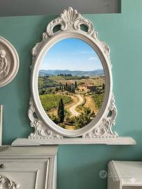 Specchio Shabby  in legno .