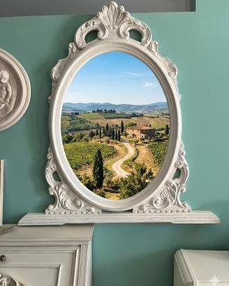 Specchio Shabby  in legno .