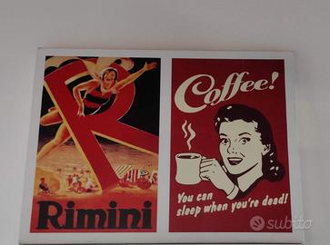 Quadro in tela Rimini e Caffè