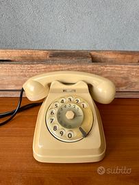 Telefono disco Vintage SIP S62 crema Italtel 1972