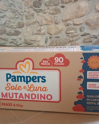 pannolini Pampers Sole Luna 8/15 kg mutandina 