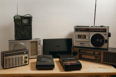 lotto radio e registratori d’epoca