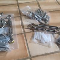 Kit montaggio vela ombreggiante