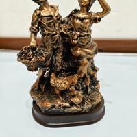 statuetta contadini e galline
