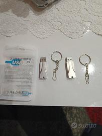 2 Chiavette da 2TB nuove in acciaio capacità effet