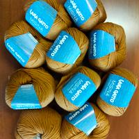 n.10 gomitoli 100% lana ocra