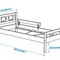Letto Ikea 165cm