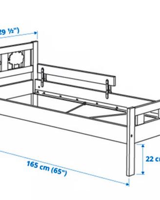 Letto Ikea 165cm
