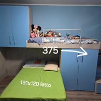 cameretta bambino bimbi letto lettino