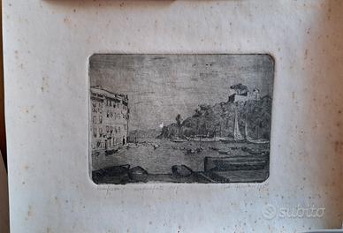 Acqueforti di Portofino e S. Fruttuoso 