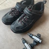 Scarpe + pedali attacco rapido