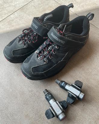 Scarpe + pedali attacco rapido