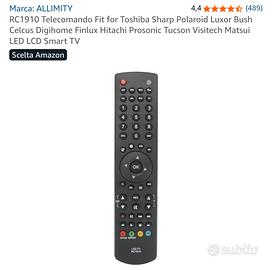 Telecomando compatibile per TV Toshiba Sharp Sanyo