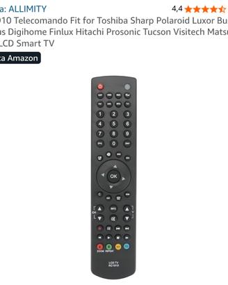 Telecomando compatibile per TV Toshiba Sharp Sanyo