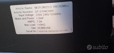 tapis roulant DIADORA DT-STAR2000
