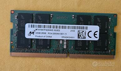 Memoria RAM notebook ddr4 da 32gb