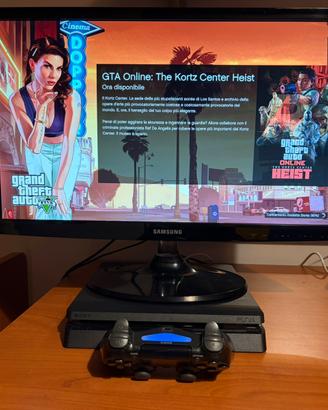 Ps4 slim+ Monitor TV Samsung 24" + Gta 5 premium
