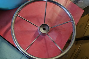 Volante - timone barca acciaio inox