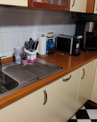 Cucina angolare con elettrodomestici