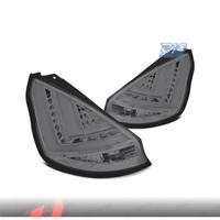 FANALI FORD FIESTA MK7 08-12 LIGHT BAR FONDO CROMA