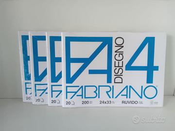 4 album disegno Fabriano formato 24x33 ruvido