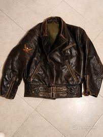giacca pelle moto vintage anni 50-60 ZIPP RTCHS tg