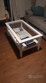 Tavolo legno e vetro sala