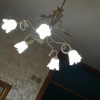 lampadario in ferro battuto 