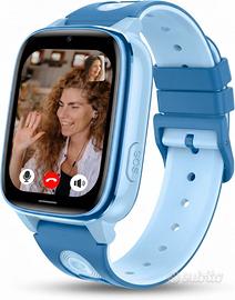 Smartwatch bambini SOS videochiamata GPS AZURRO